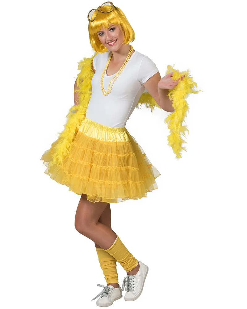 Petticoat "Karina" für Damen - 33 cm Länge | Gelb