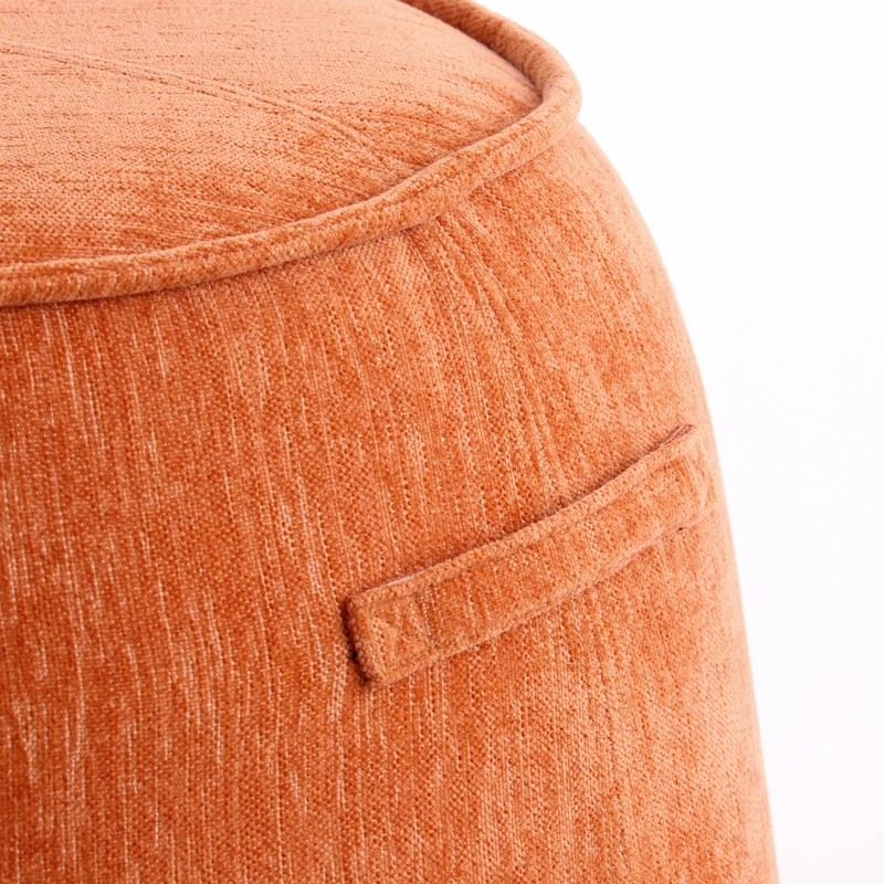 Sitzpouf SIBIU in Orange Ø50x40