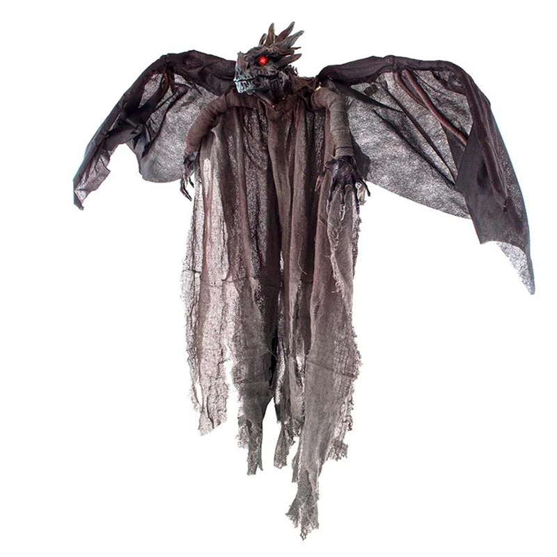 Hänge-Figur Drache 175 cm mit Licht & Sound | Die ultimative Halloween-Deko für deine Party
