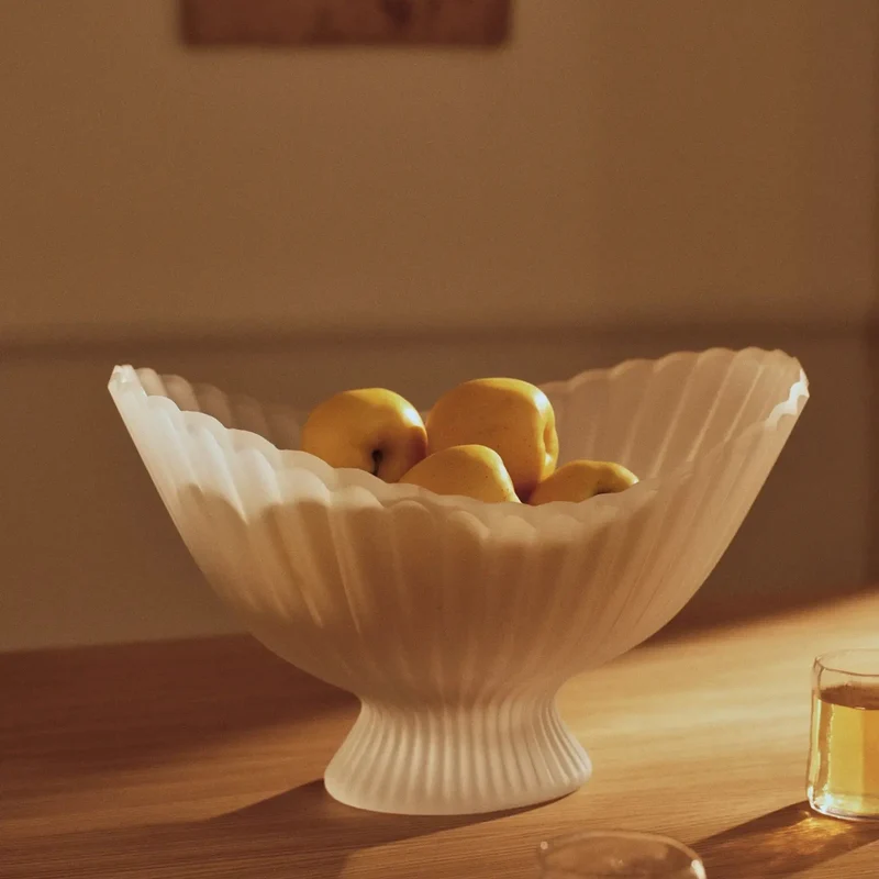 Fountain Schale mit Fuß Keramik & Glas - ferm LIVING