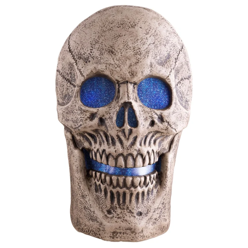 Halloween Dekofigur "Schädel" Animiert | 61 cm