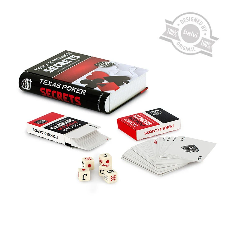 Spielkarten POKER Set 9,90 € TEXAS POKER SECRETS in Box 19x15x4 cm | Balvi Barcelona