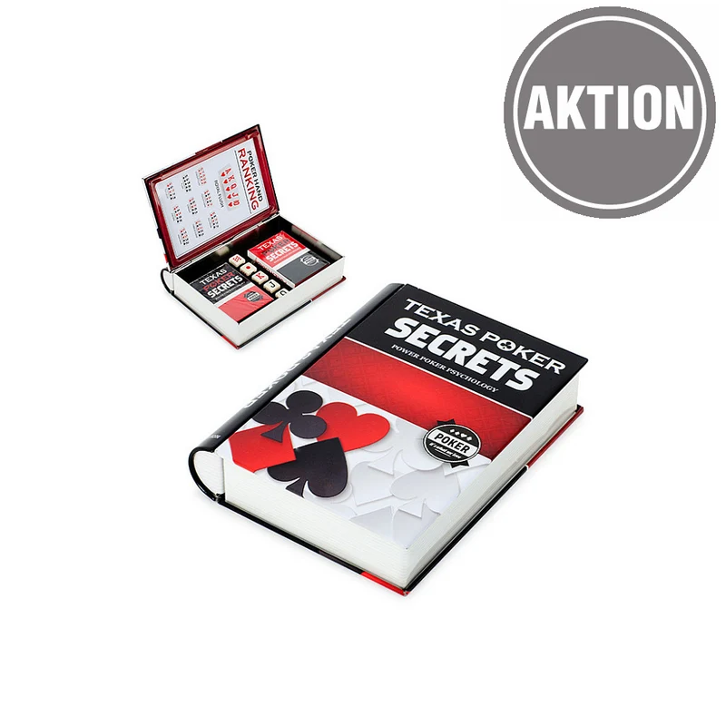 Spielkarten POKER Set 9,90 € TEXAS POKER SECRETS in Box 19x15x4 cm | Balvi Barcelona