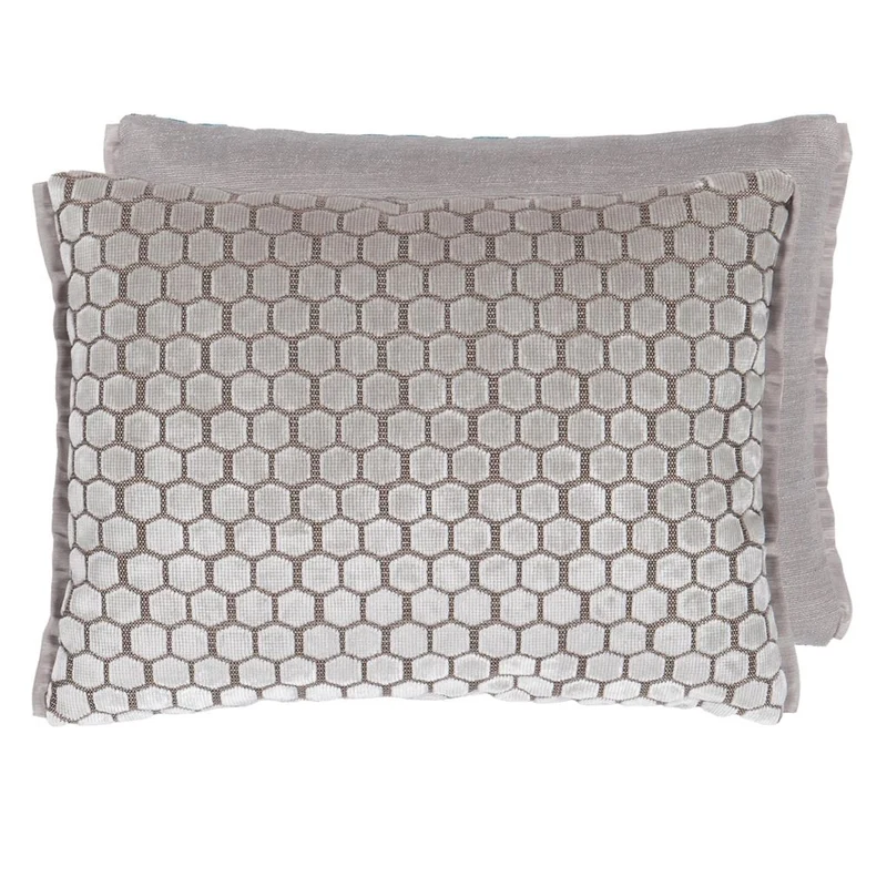 Kissen JABOT OYSTER Samt, 30 x 40 cm