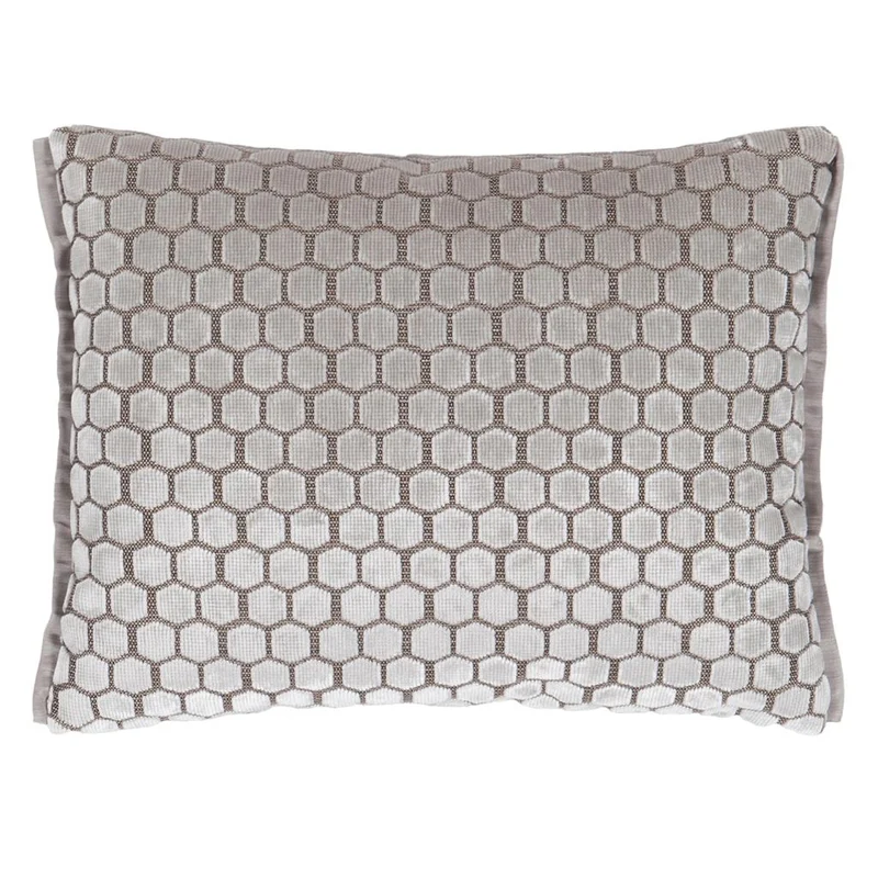 Kissen JABOT OYSTER Samt, 30 x 40 cm