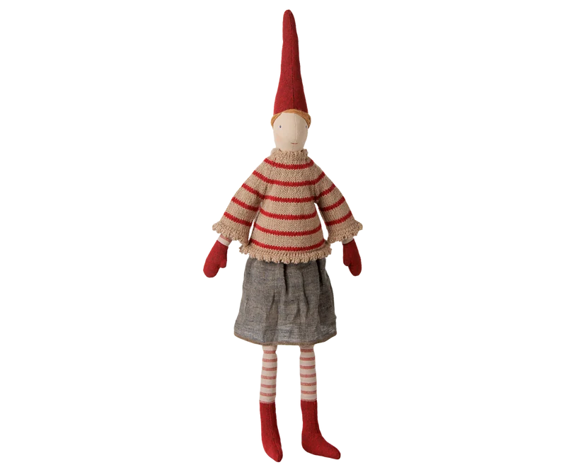 Maileg Wichtel Gr. 3 ca. 51 cm Wichtelmädchen in Pulli und Rock ☆ PIXY