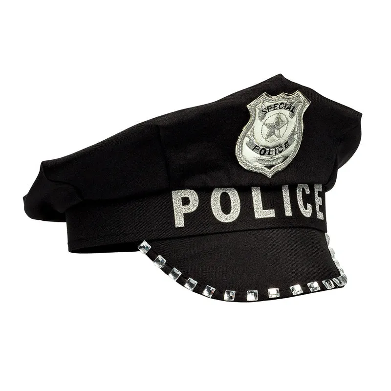 Polizei Mütze Police Chief | Schwarz