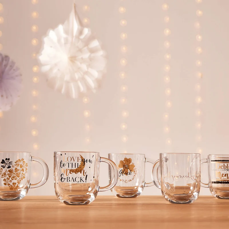 Tasse EMOZIONE 400 ml 'Viel Glück'
