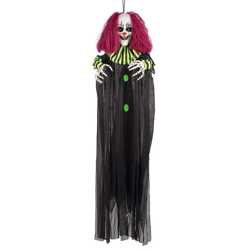 Hänge Figur Terror Clown 130 cm Licht Sound