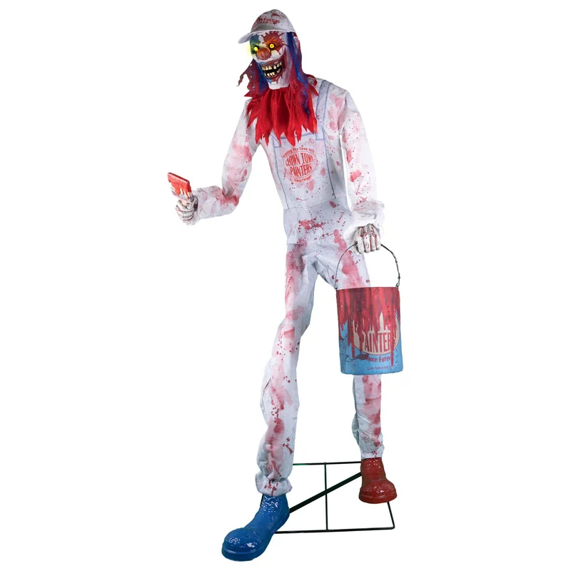 Halloween Dekofigur "Arty der böse Clown" Animiert | 213 cm