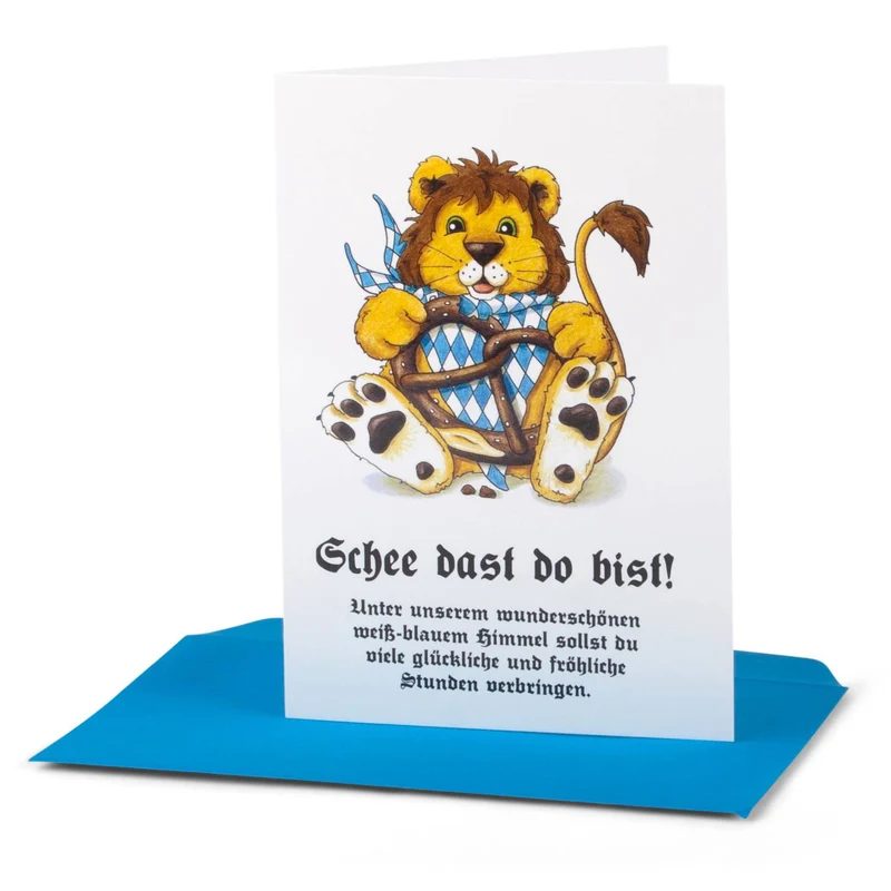 Geburtskarte "Schee dast do bist!"