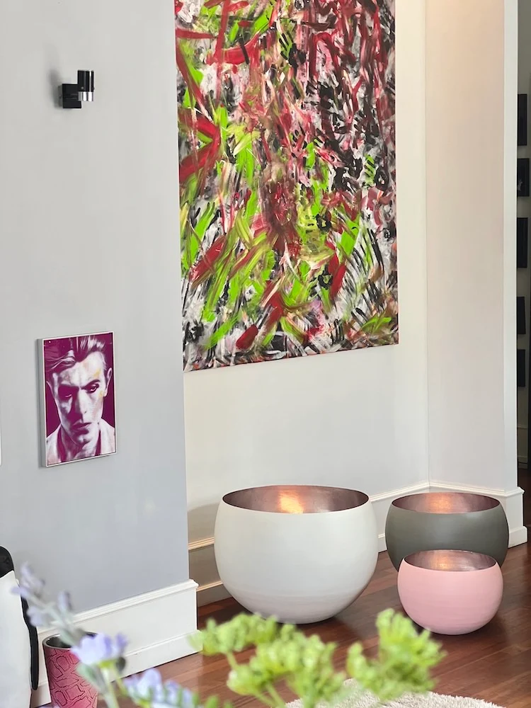 Windlicht MADRAS XXL 3er-Set weiß, blush, rosé