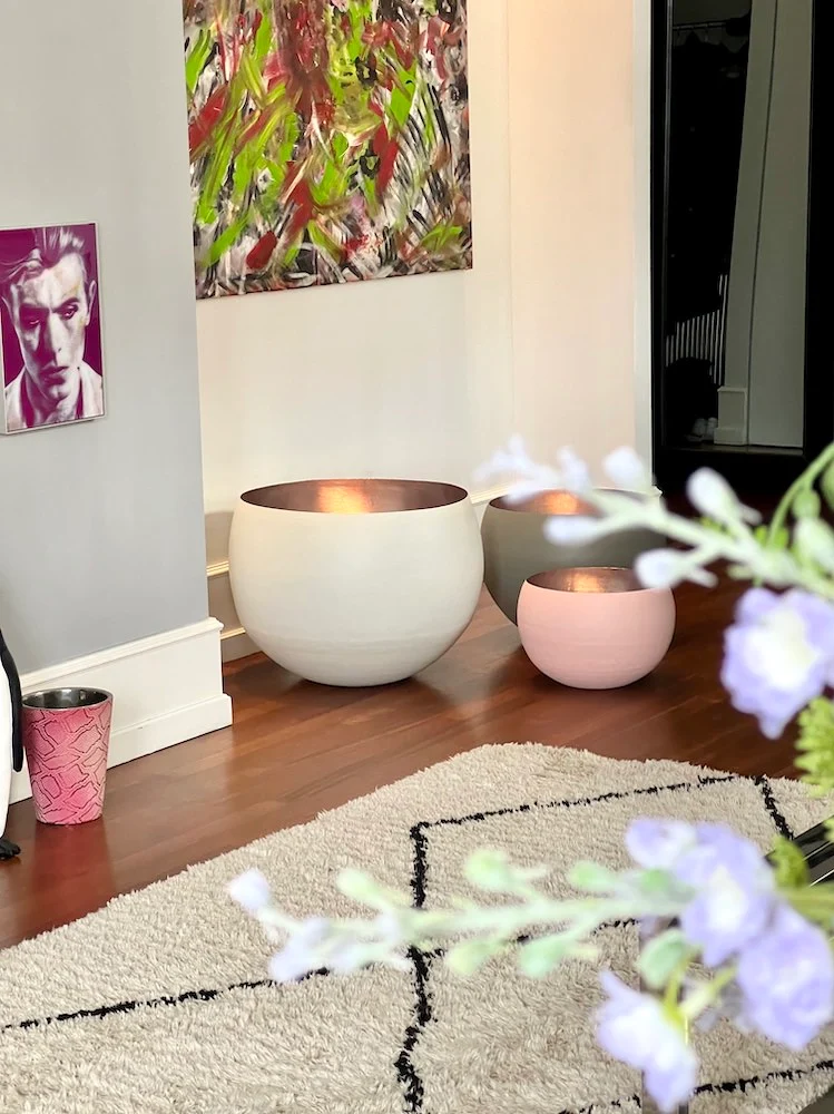 Windlicht MADRAS XXL 3er-Set weiß, blush, rosé