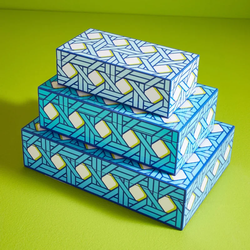 Aufbewahrungsbox Lacquer BASKETWEAVE small