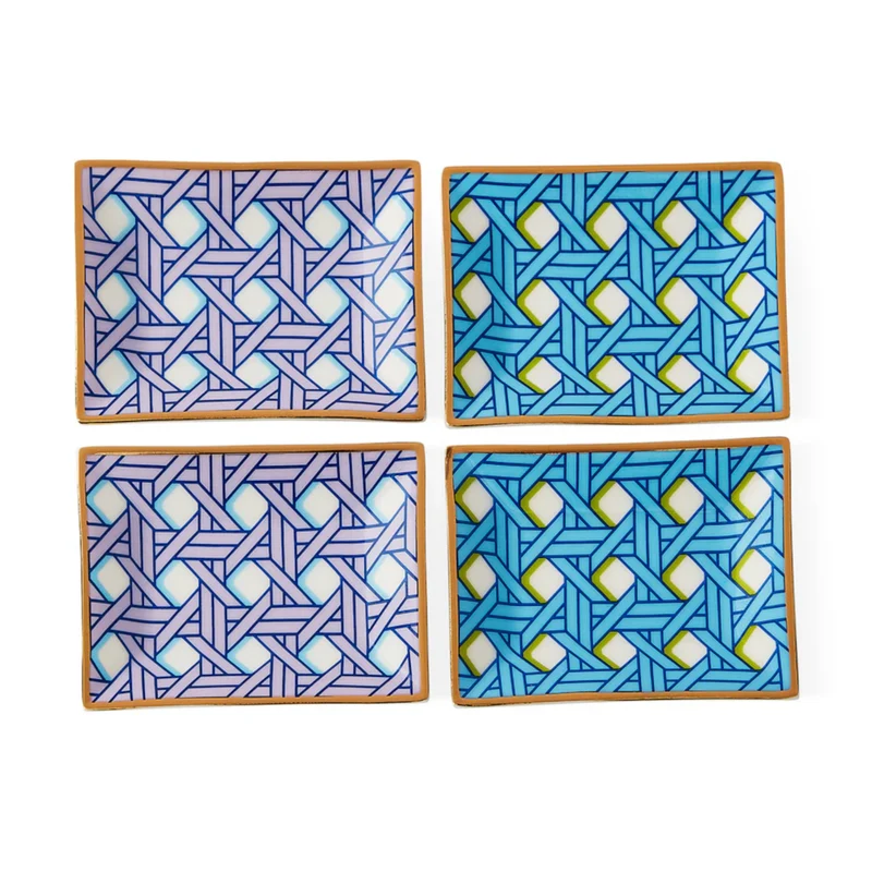 Dekoteller 4er-Set BASKETWEAVE Petite