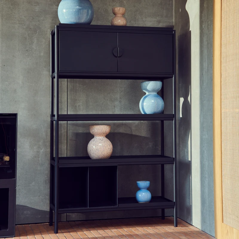 Regal TOSS WIDE Cabinet schwarz