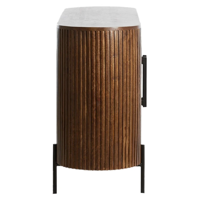 Sideboard DUMOSI Holz dunkelbraun 140x40x78cm