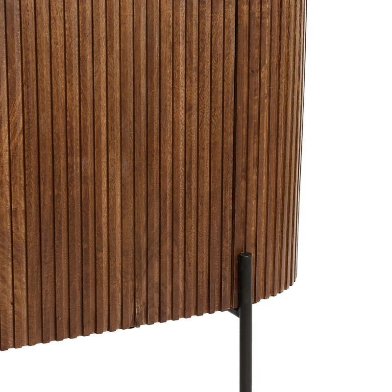 Sideboard DUMOSI Holz dunkelbraun 140x40x78cm