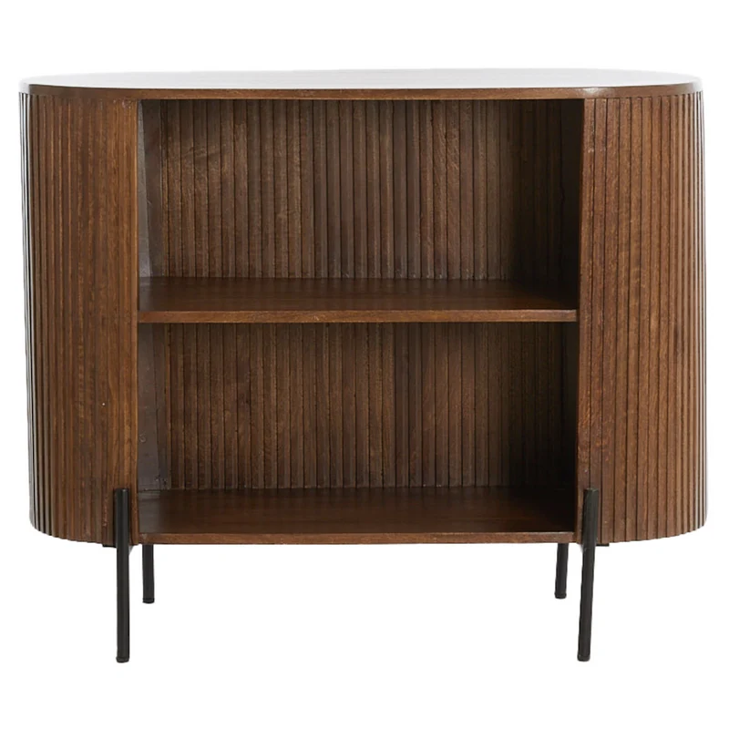 Sideboard DUMOSI Holz dunkelbraun 100x40x80cm