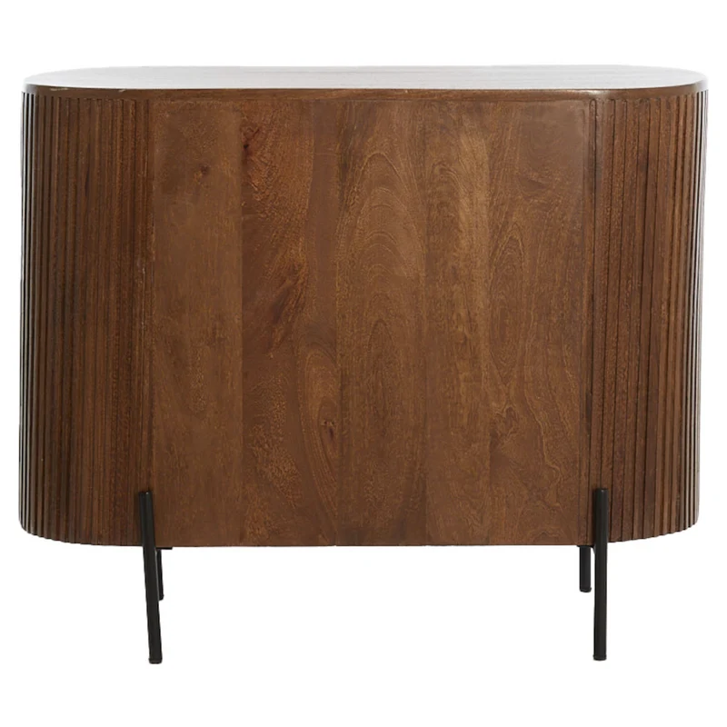 Sideboard DUMOSI Holz dunkelbraun 100x40x80cm