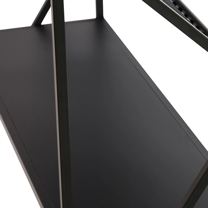 Standregal EZRA Eisen mattschwarz 120x40x160cm