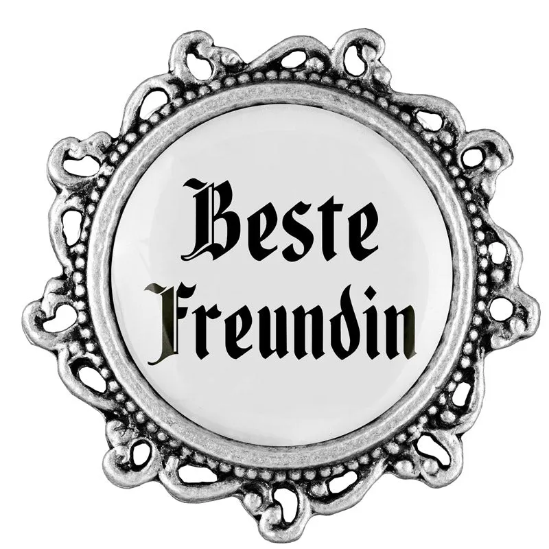 Beste Freundin 20mm // verziert
