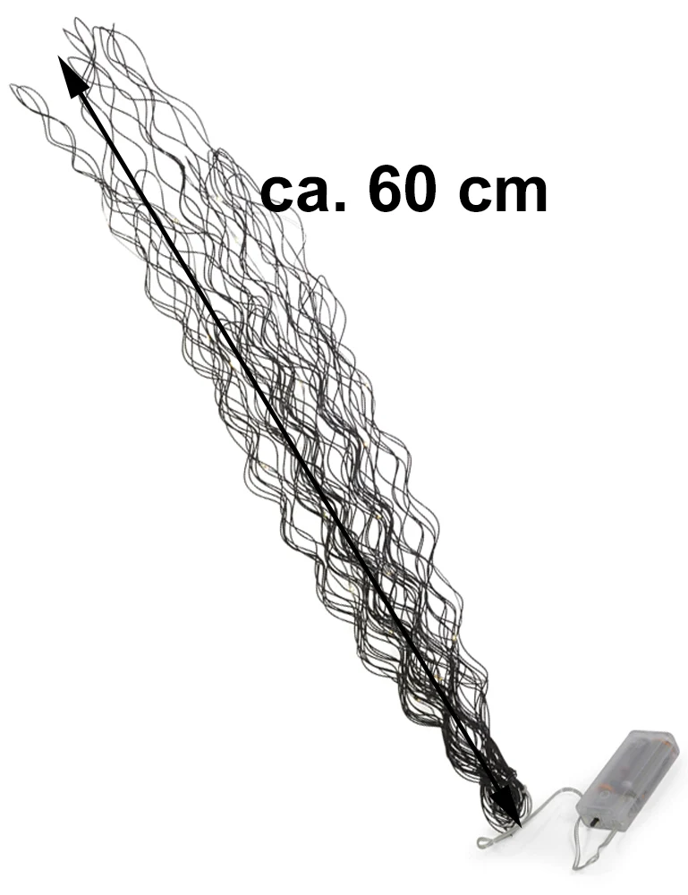 Riffelmacher LED Deko Zweige aus Metall 76018 | Schwarz