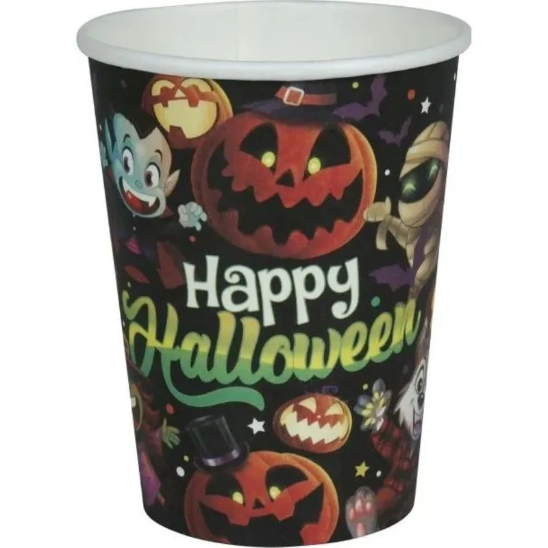 Halloween "Kleine Monster" | Pappbecher 240ml/6Stk.