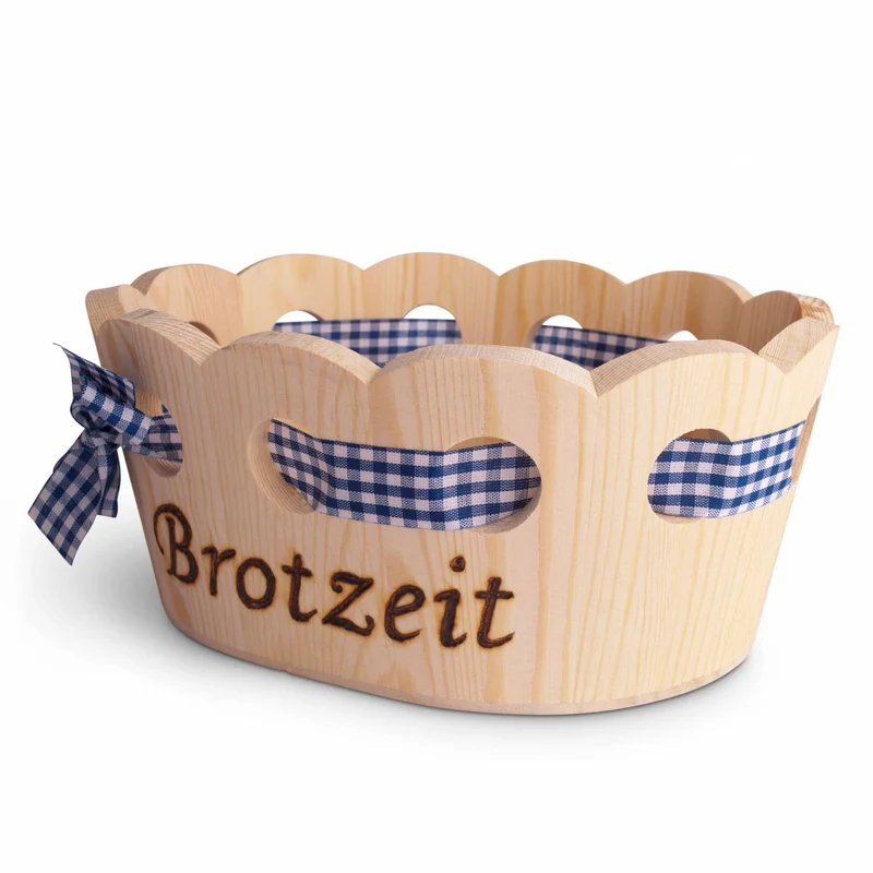 Holzkorb "Brotzeit"