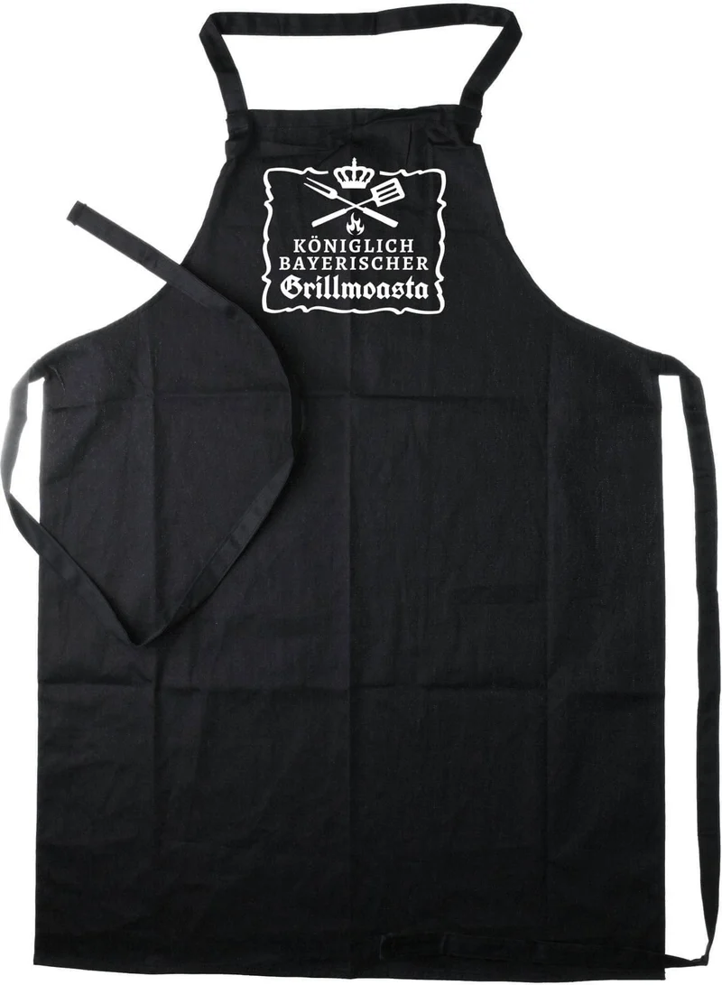 Grillschürze "Grillmoasta" schwarz