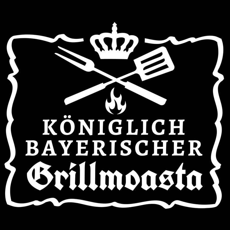 Grillschürze "Grillmoasta" schwarz