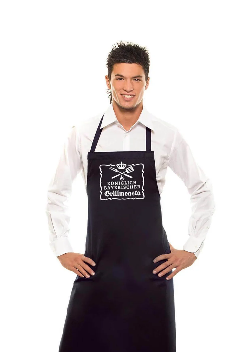 Grillschürze "Grillmoasta" schwarz