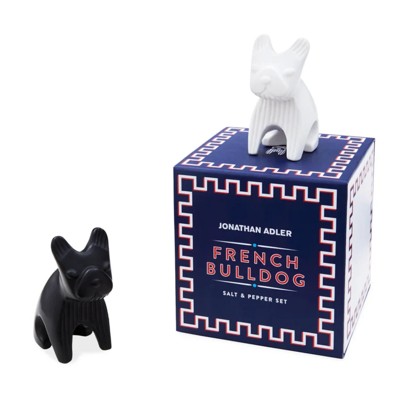Salz- und Pfefferstreuer FRENCH BULLDOG (schwarz/weiß)