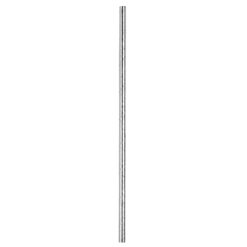 Papierstrohhalme 20 Trinkhalme - 20 cm | Silber