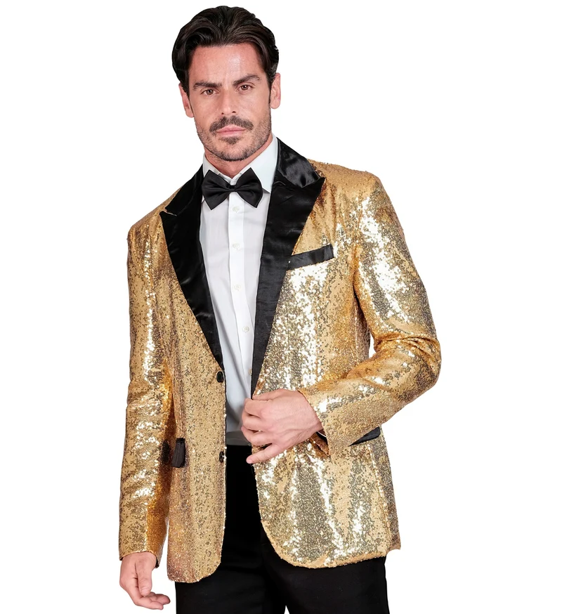 Pailletten Jackett "Glitter" für Herren | Gold