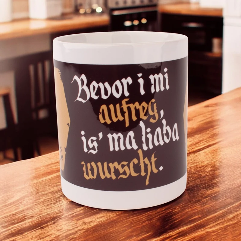 Tasse "Bevor i mi aufreg ..."