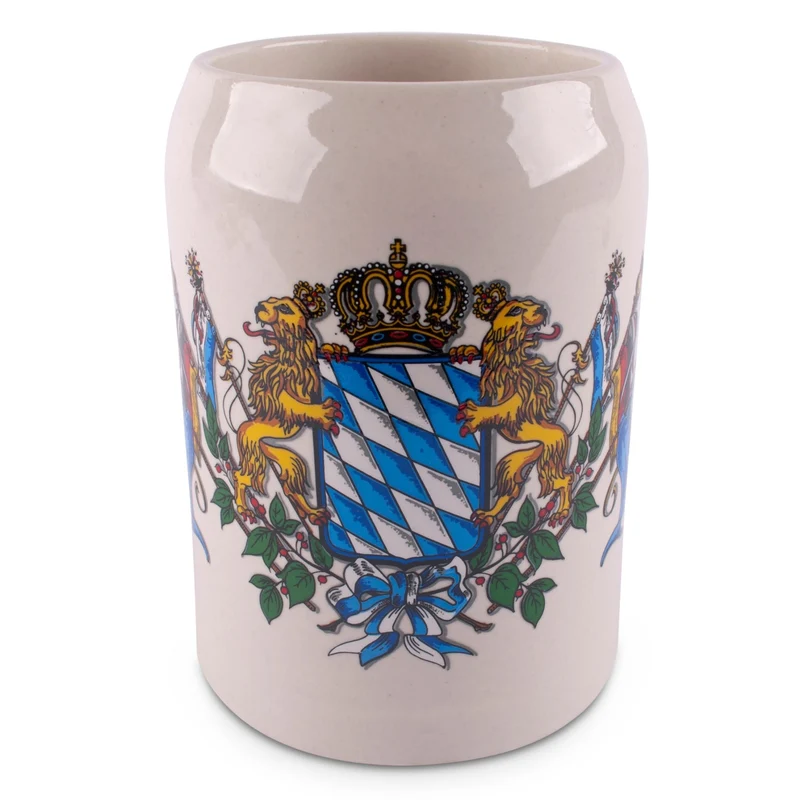 Bierkrug "Wappen mit Fahnen"