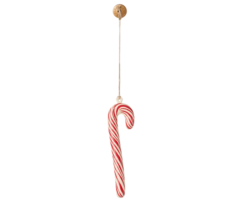 Maileg ZUCKERSTANGE groß STREIFEN rot weiß Metall-Ornament ca. 12 cm Baumschmuck