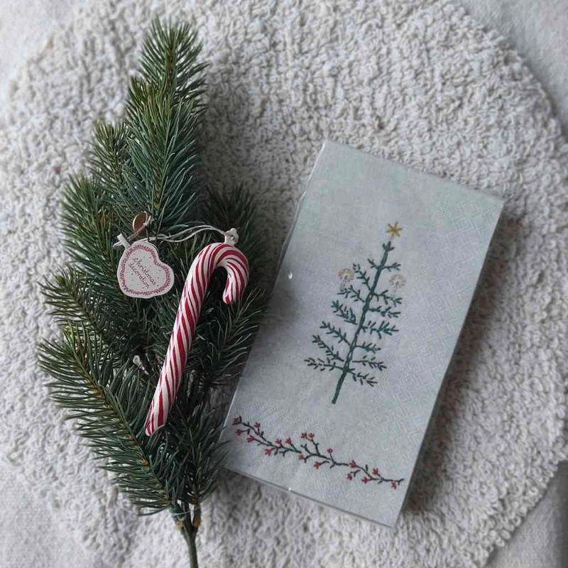 Maileg ZUCKERSTANGE groß STREIFEN rot weiß Metall-Ornament ca. 12 cm Baumschmuck