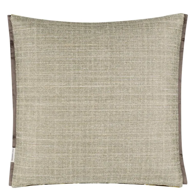 Kissen MANIPUR OCHRE Samt, 43 x 43 cm