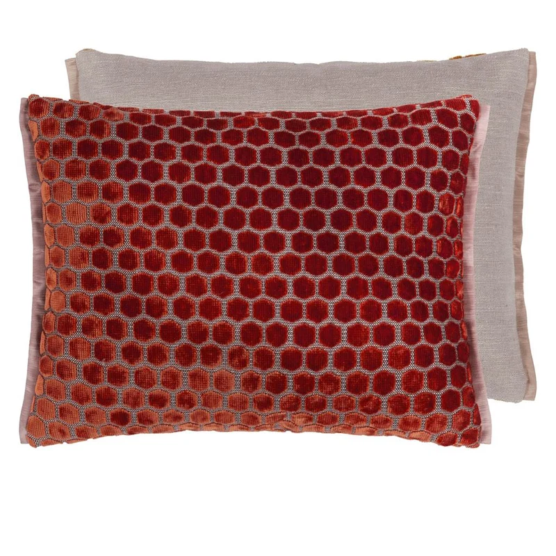 Kissen JABOT PIMENTO Samt, 30 x 40 cm