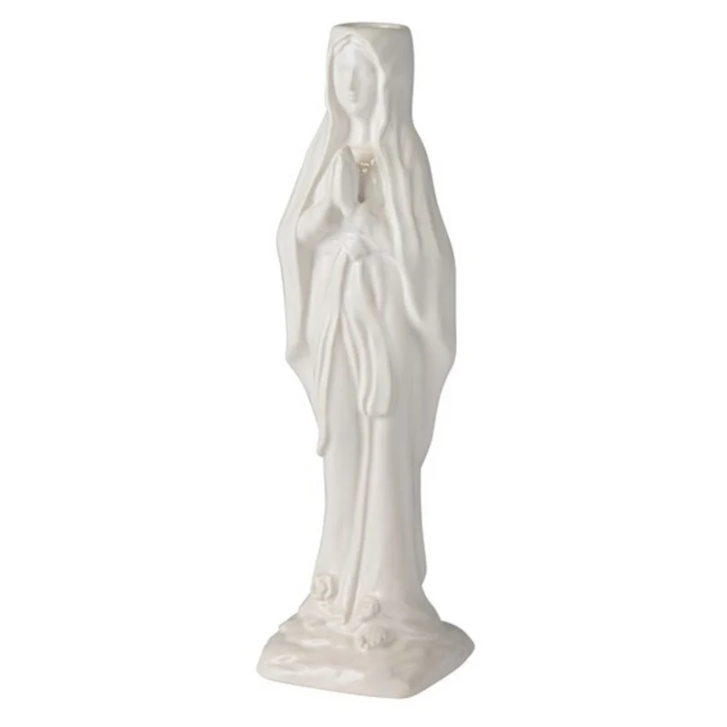 Madonna Kerzenhalter Weiß H25 cm