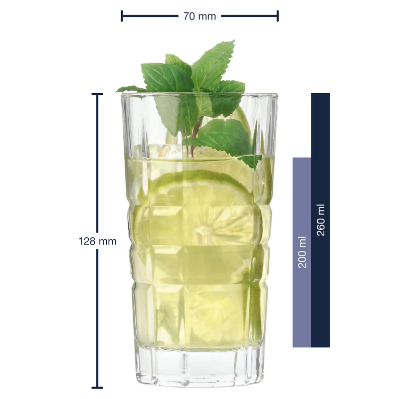 Longdrinkglas SPIRITII 260 ml 4er-Set