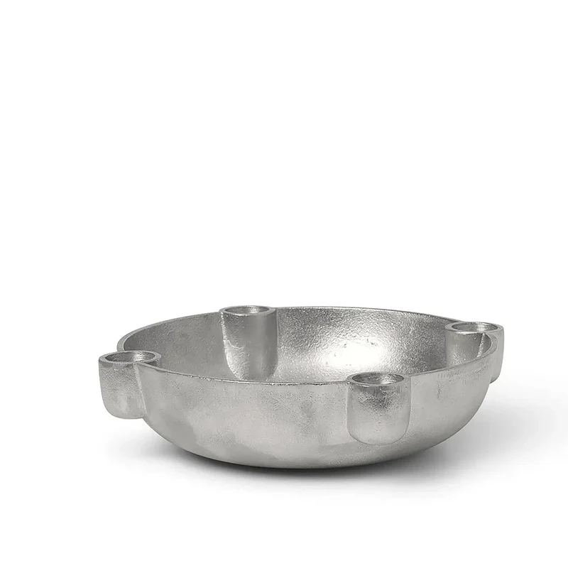 Bowl Adventskranz Kerzenschale Keramik, Aluminium & Messing - ferm LIVING