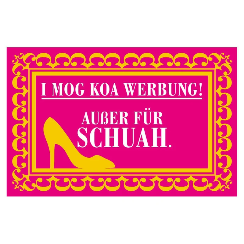 Briefkastenaufkleber "Nur Werbung für Schuah!"