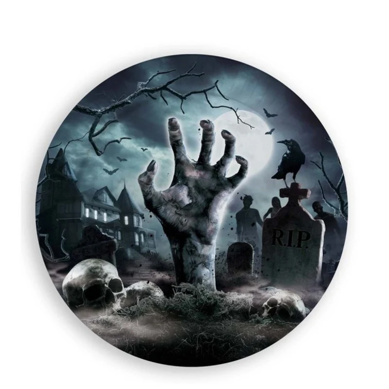 Halloween "Friedhof" | Pappteller Ø23cm/6Stk.
