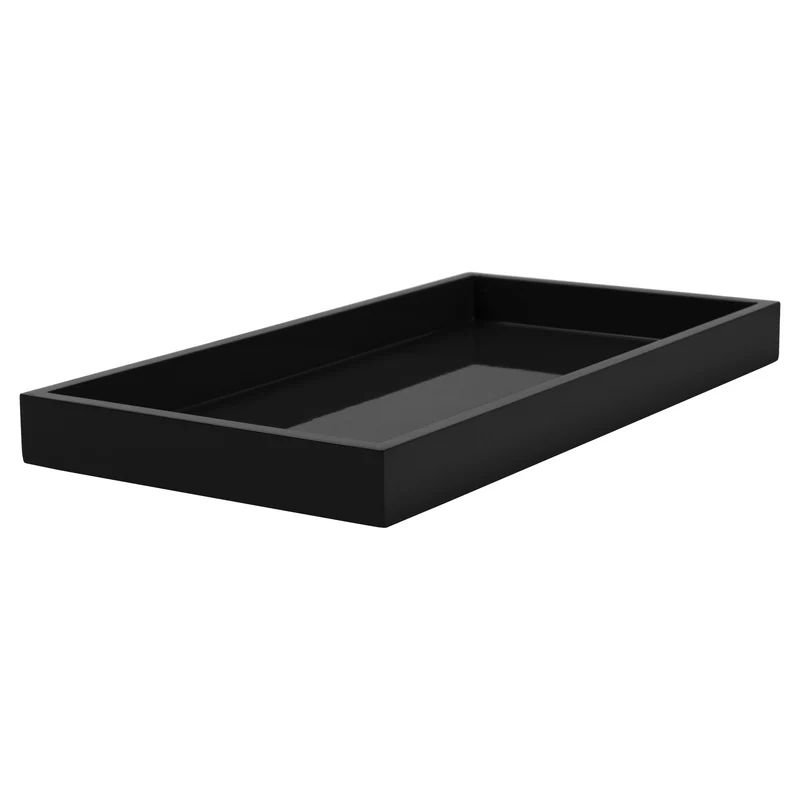 Tablett SPA S rechteckig schwarz 40,4x3,5x21cm
