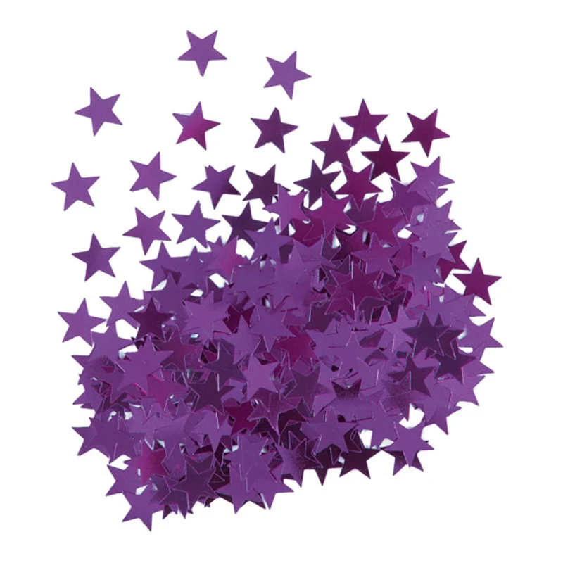 Konfetti Metall 14g Sterne Lila