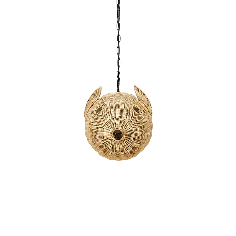 Hängeleuchte WICKER BLOW FISH, small