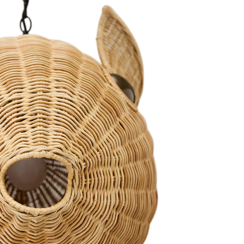 Hängeleuchte WICKER BLOW FISH, medium